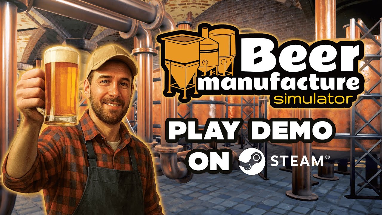 Beer Manufacture Simulator - Demo Release Trailer | STEAM