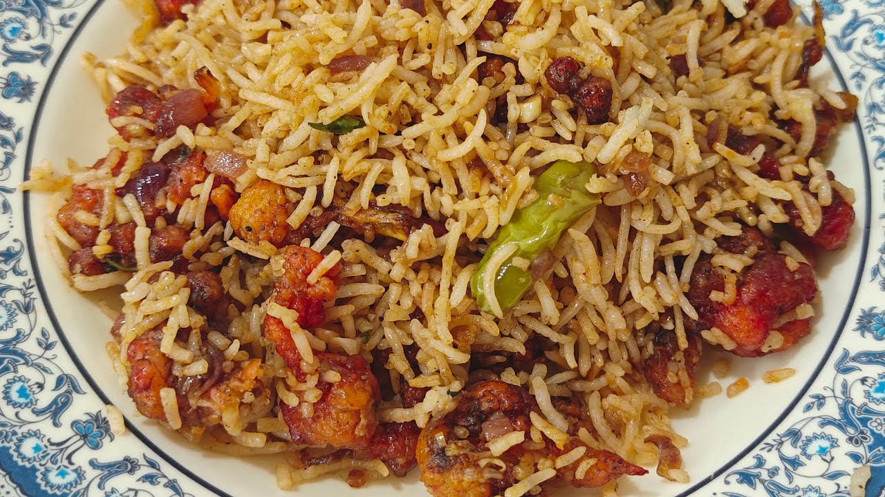Gobi Fried Rice 🍚|Easy restaurant style fried rice| Ossy kitchen| #food #new #recipe #youtube #gobhi