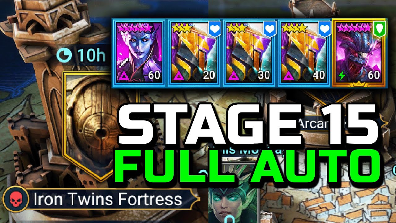 Iron Twins Fortress Stage 15 Helicath Team | Full Auto and All Affinities (Test Server)