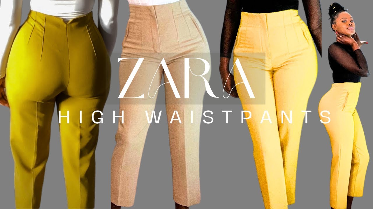 ZARA HIGH WAIST TROUSERS REVIEW &TRY On /AUTOM TRANSITION(Medium ) / Mimie Batte