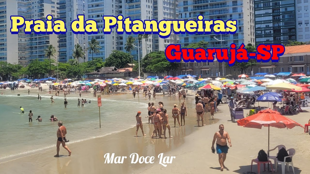 Guarujá - Sábado de sol com as praias lotadas #viral