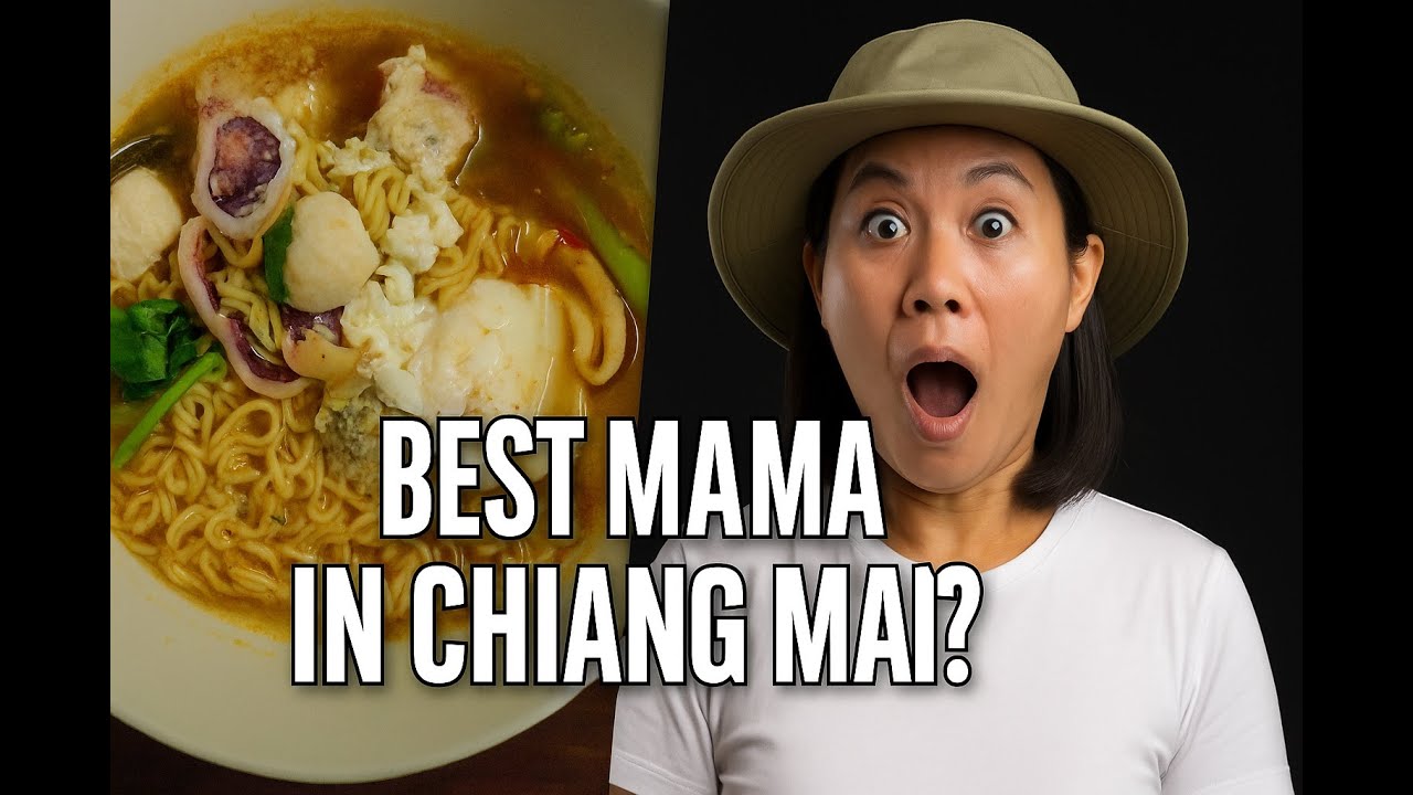 Легендарная лапша Mama Noodles из Чиангмая 🍜 Более 40 лет волшебства Том Яма в Mama Fah Thani, 🇹🇭...