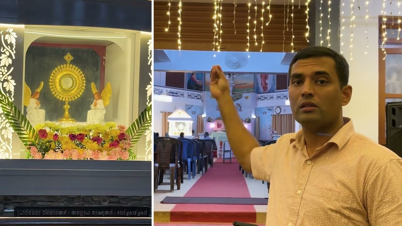 Face of Jesus Appears on Eucharist | Vilakkannur Miracle 2013 |Krupabhisheka Prayer Ministry Group