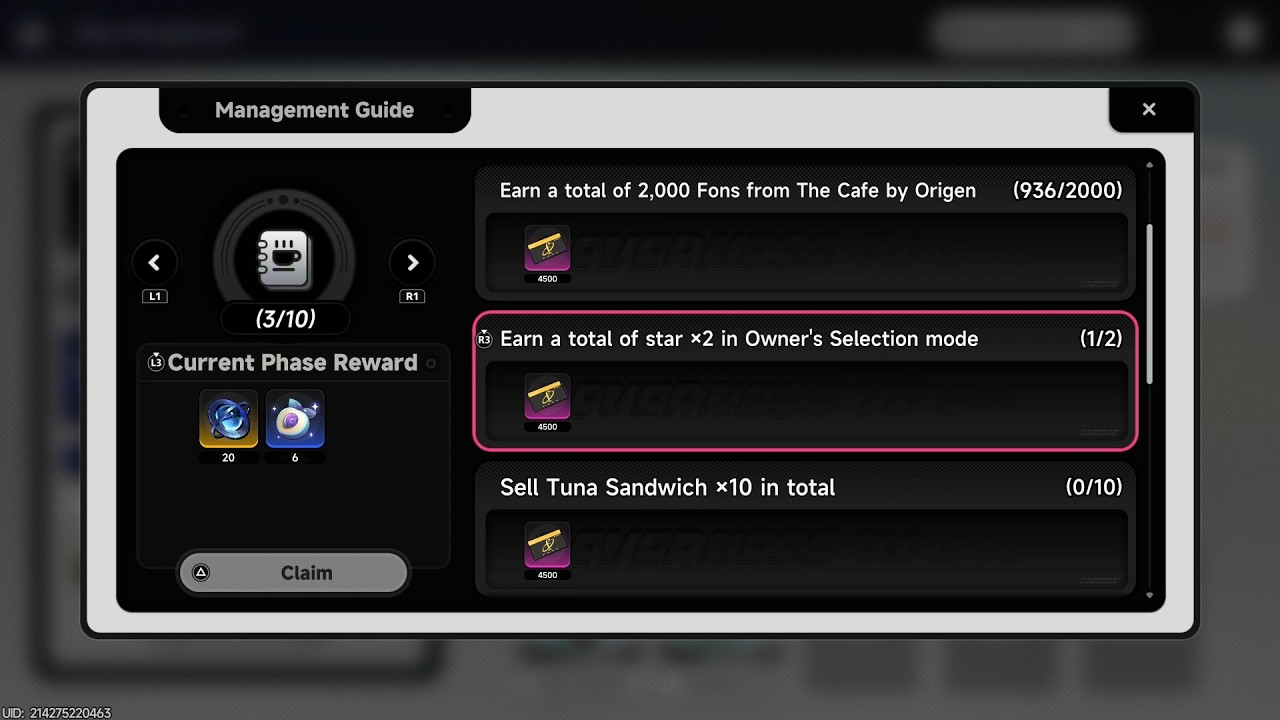How To Start Owner's Selection Mode - Cafe By Origen Management Mode | Neverness To Everness (NTE)