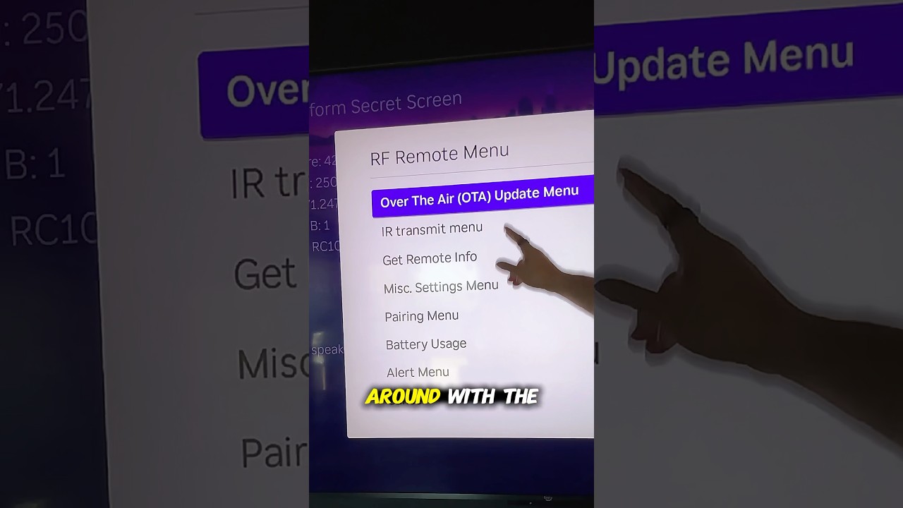 Roku hidden menu code 🔐