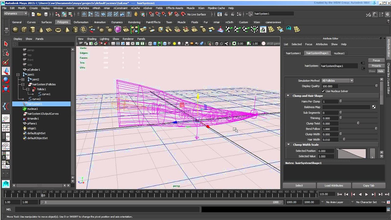 Creating a Dynamic IK Tail in Maya