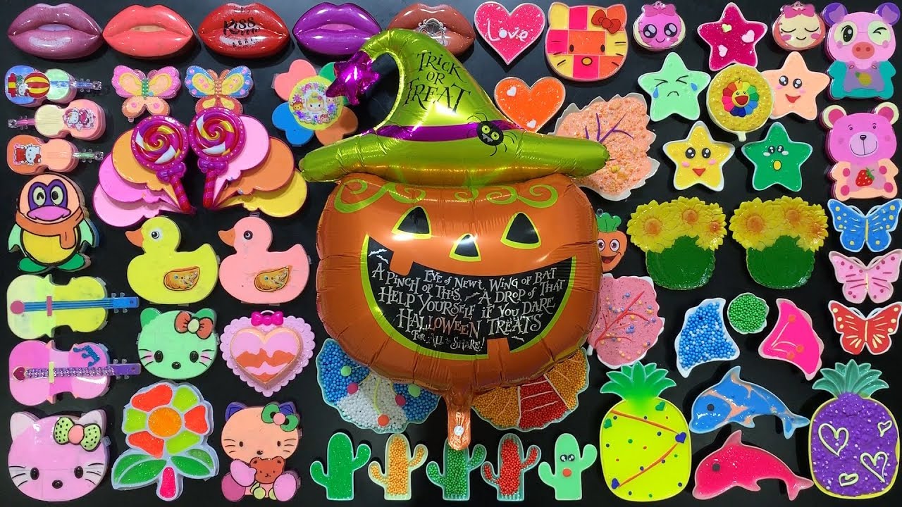 Best Halloween Festival 2019!Mixing Random Things Into Homemade Slime! Satisfying Slime Smoothie#714