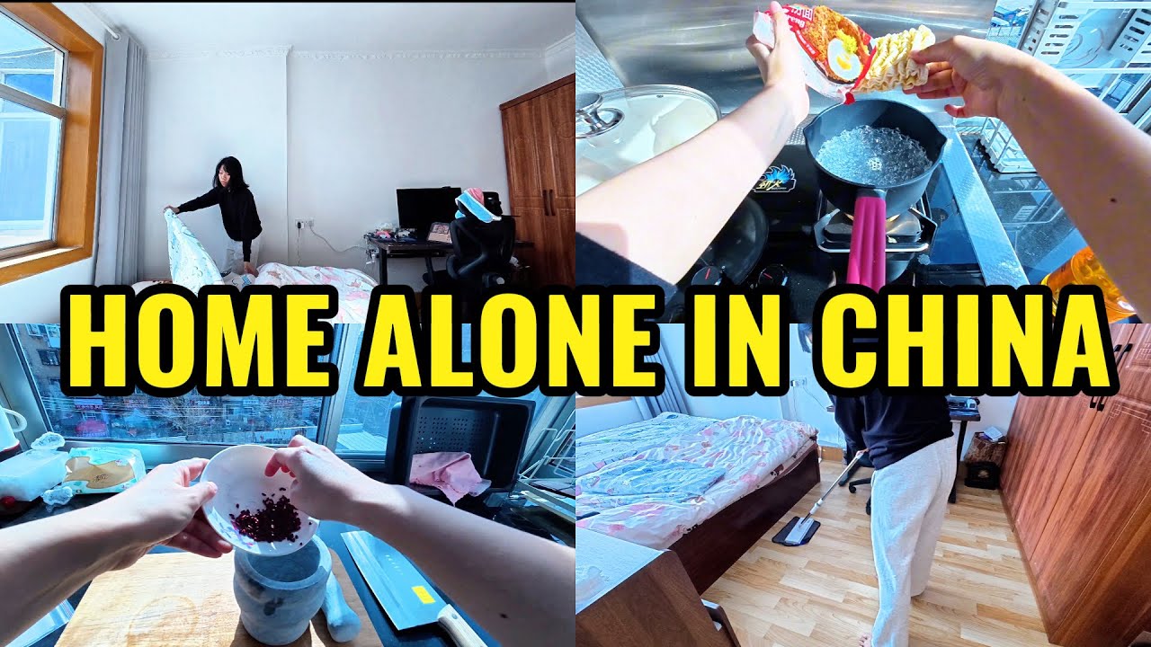 Home Alone in China Before Lunar New Year 🇨🇳 | Indonesian Wife Life, Cooking Indomie, House Cleaning
