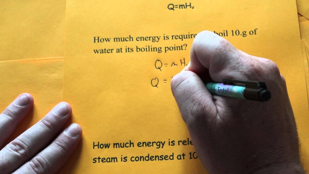 Heat of Vaporization Calculation
