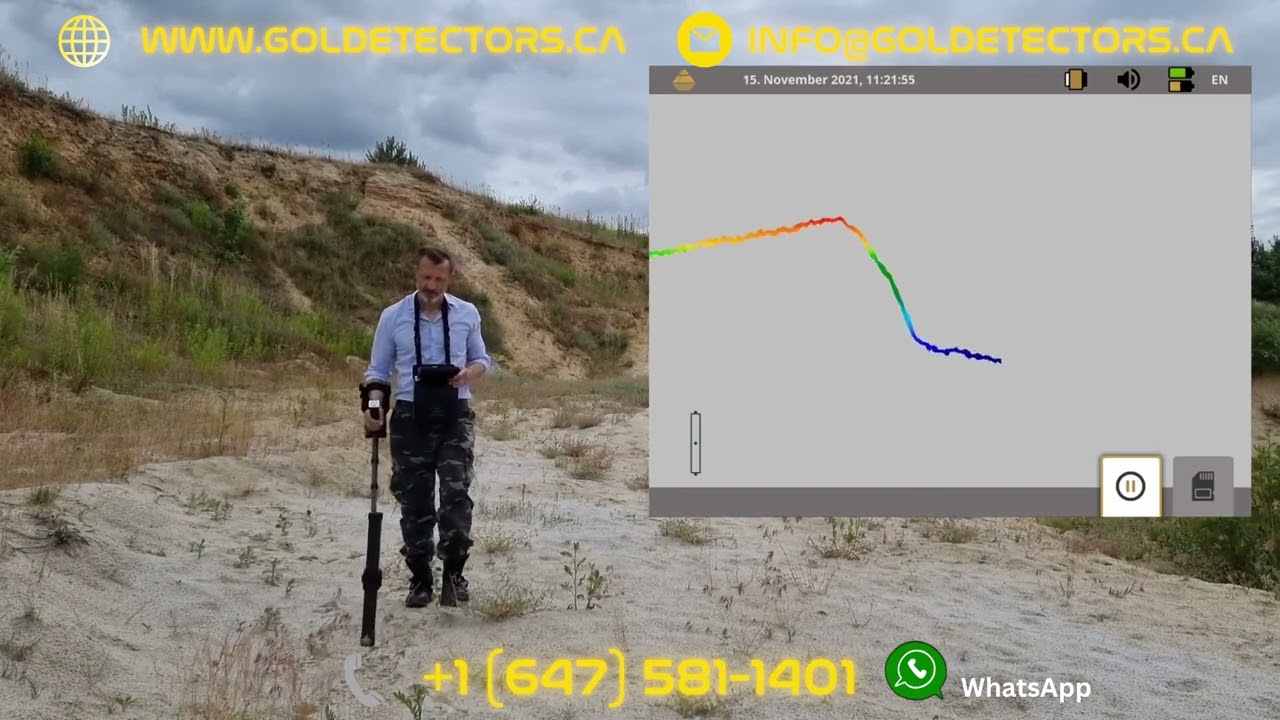 Find Hidden Tunnels and Cavities under the Ground up to 25m :80ft with the Tunnel Scan Mode wit the