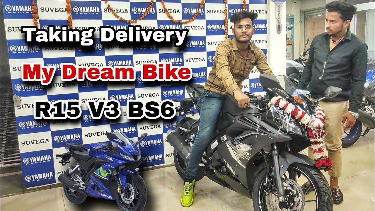 Taking Delivery of my New R15 V3 BS6 || Dream Bike R15 V3 || Lokartist ||