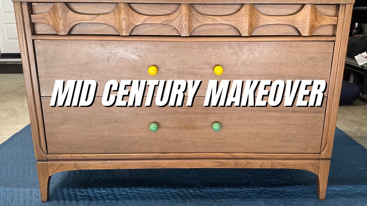 SHOULD I PAINT THIS MID CENTURY DRESSER OR RESTORE IT || EXTREME MAKEOVER OF A 3 DRAWER DRESSER