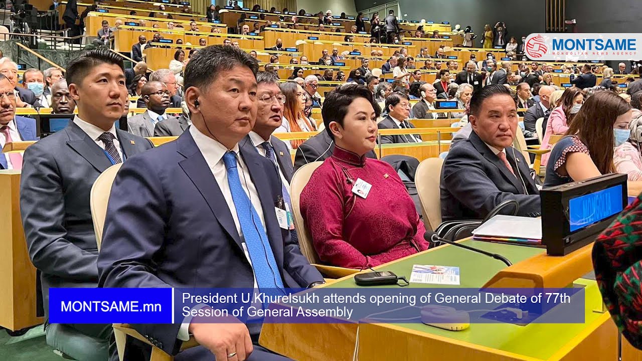 President U.Khurelsukh attends opening of General Debate of 77th Session of General Assembly