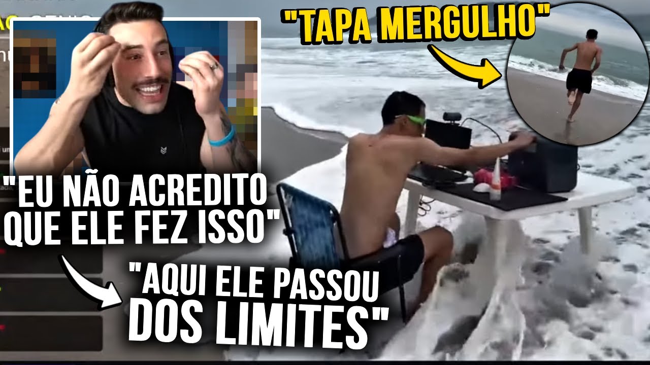 O FURQ PASSOU DOS LIMITES NESSE TAPA! TCK FOI DUO COM O FURQ NA PRAIA e FEZ O IMPOSSIVEL!