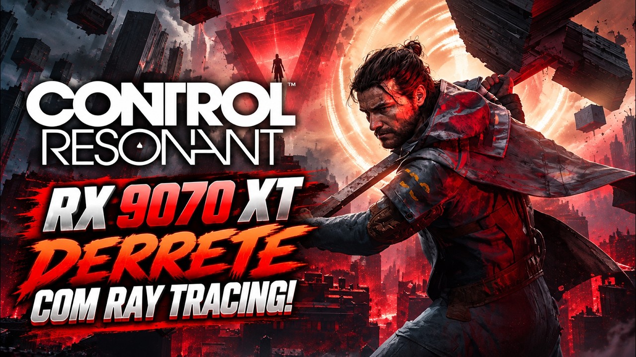 RX 9070 XT DERRETE NO CONTROL RESONANT COM RAY TRACING?!