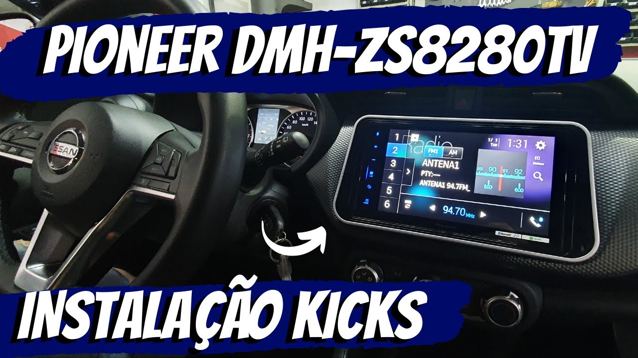 INSTALAÇÃO MULTMIDIA KICKS/2DIN PIONEER 8