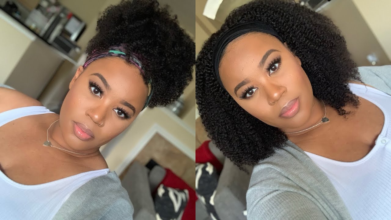 Natural Hair Vibes! | No Glue Needed 💁🏽‍♀️ | Kinky Curly Headband Wig | Curls Curls