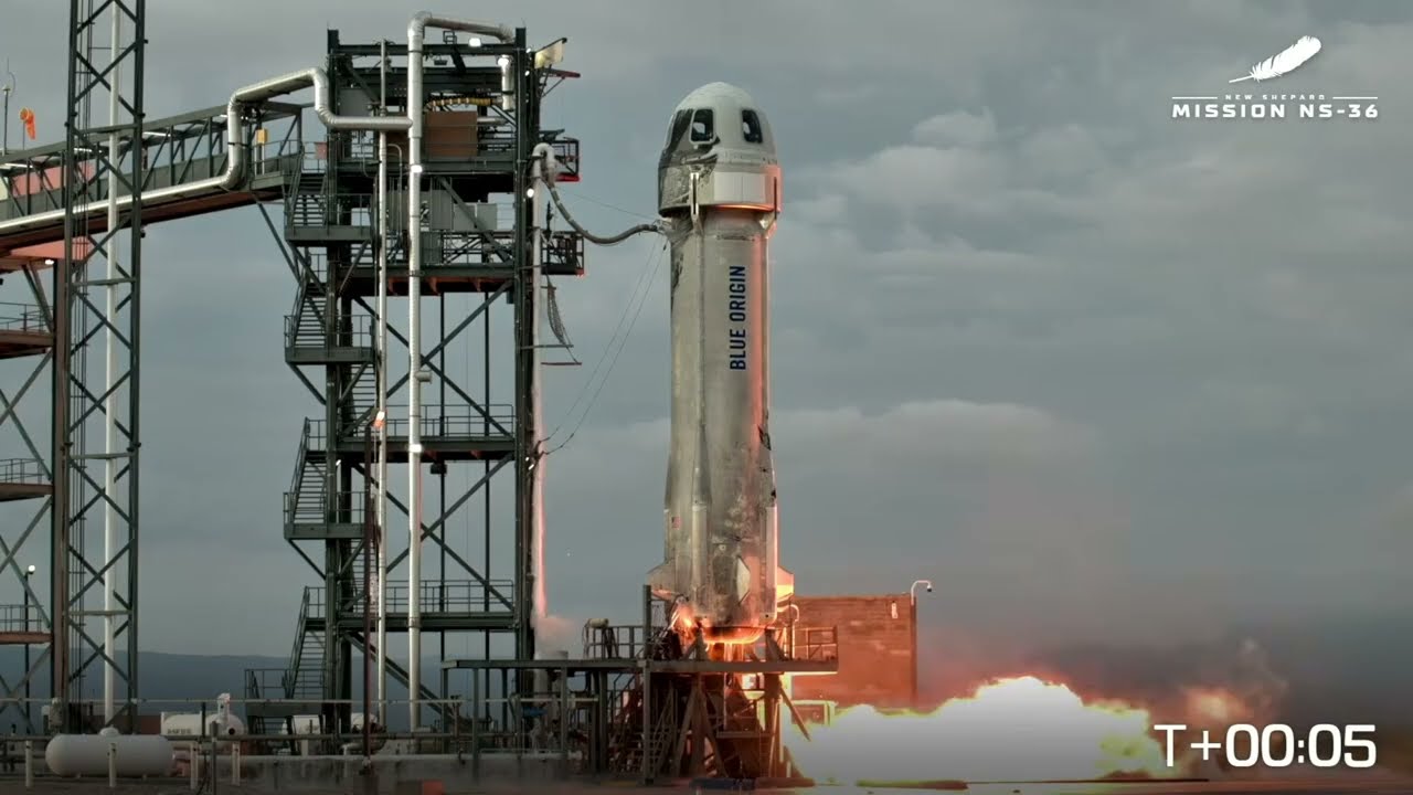 Запуск экипажа Blue Origin NS-36