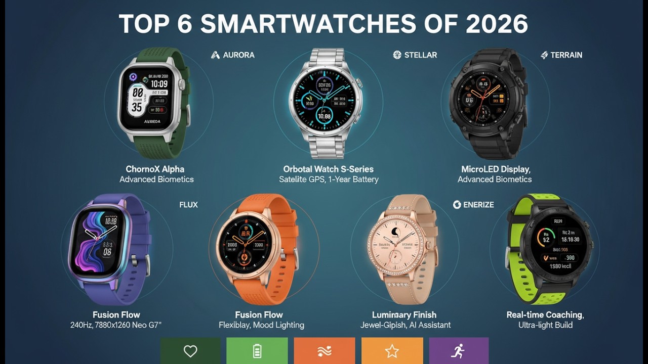 Top 6 Smartwatches of 2026 — Which One Is Actually Worth It?