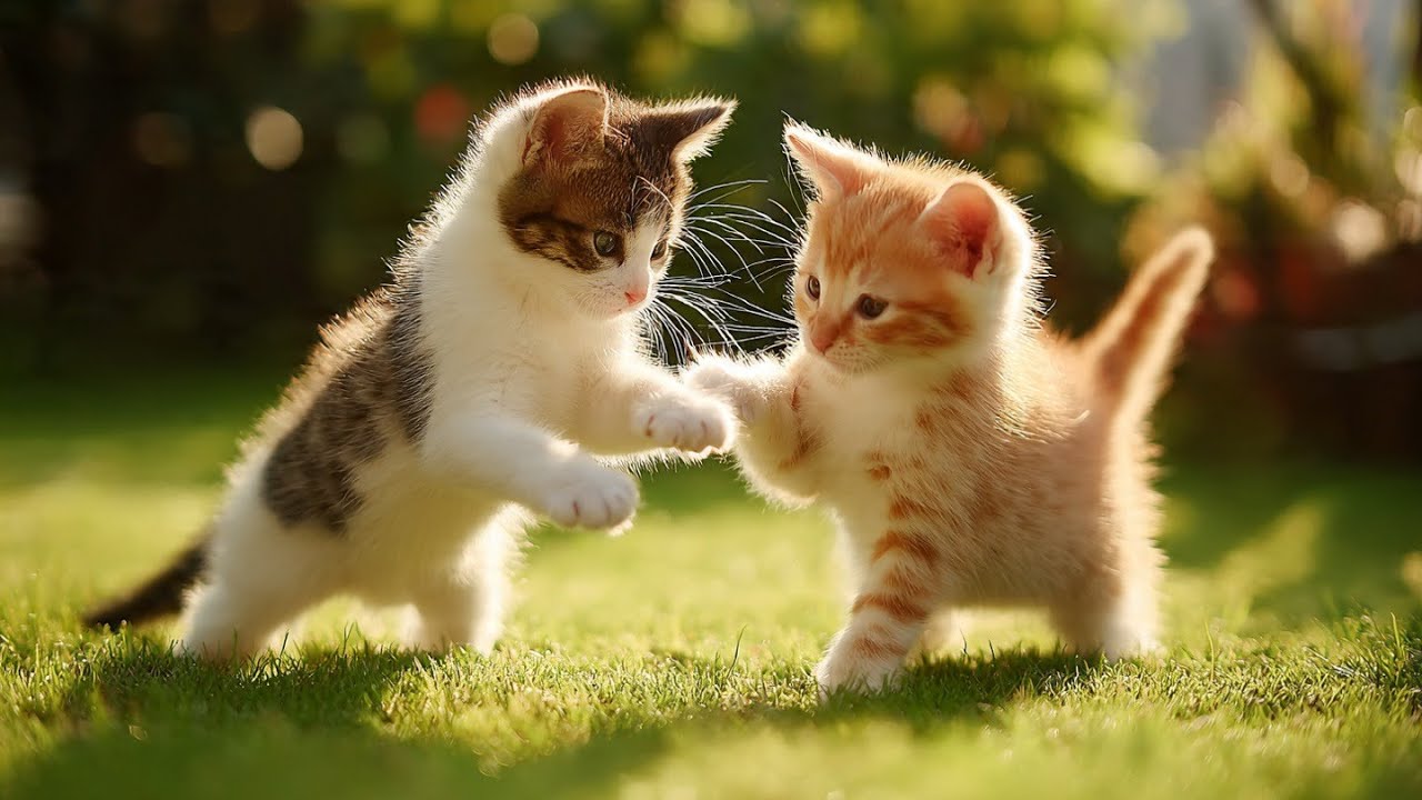 Heart-Melting Kitten Sibling Punches + Mom's Adorable Reactions Compilation! Meow Meow Sound