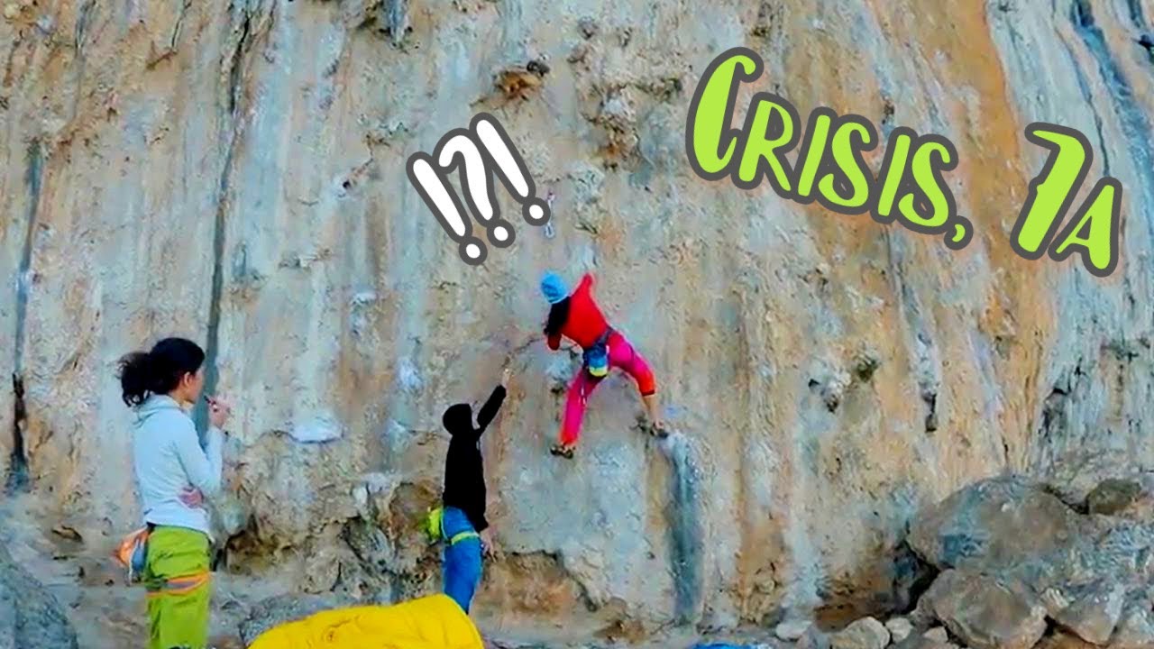 Climbing in Kalymnos, Crisis (7a), Secret Garden