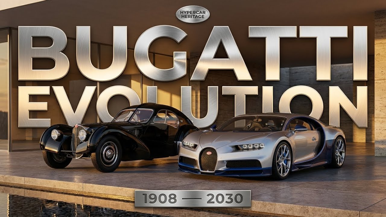 Bugatti Evolution (1908-2030) | Legendary Hypercars