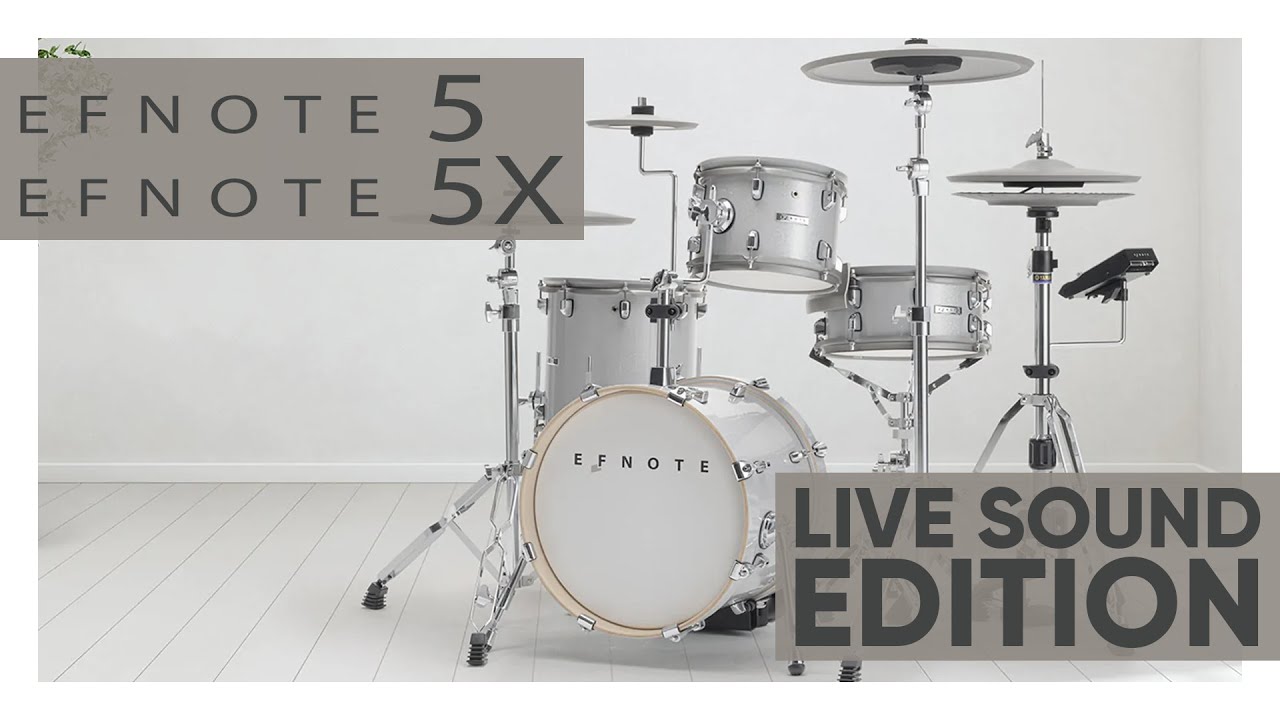 EFNOTE 5/5X Live Sound Edition - custom kits tailored by your drum-tec e-drum experts