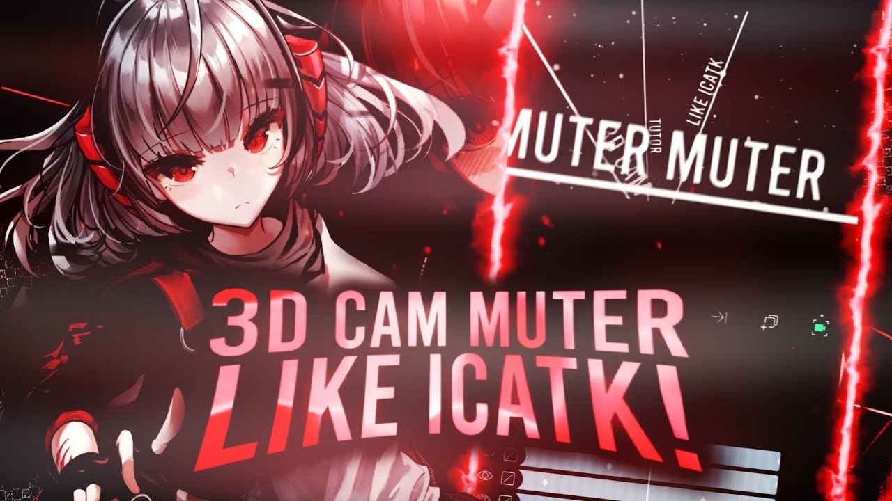Tutorial 3d Cam Line Muter-Muter like Icatk😎🤏 | Alight Motion 4.0.2 Tutorial