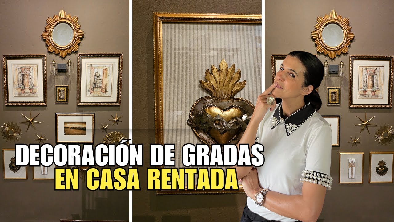 Cómo decorar gradas en casa rentada | Ideas fáciles y económicas