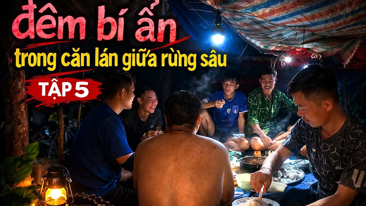 Tập5: Đêm trong căn lán bí ẩn điều gì đã xảy ra | nhật ký rừng sâu 2026.#survival #sinhton #nature 