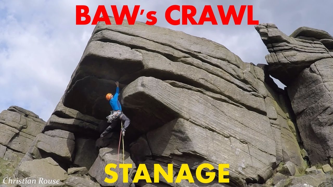 BAW's Crawl - HVS 5a*** - Stanage Edge.