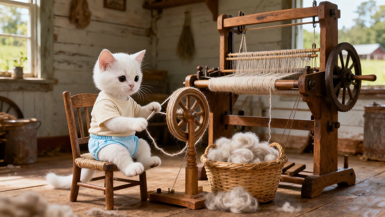 The kitten bravely takes responsibility when it does something wrong