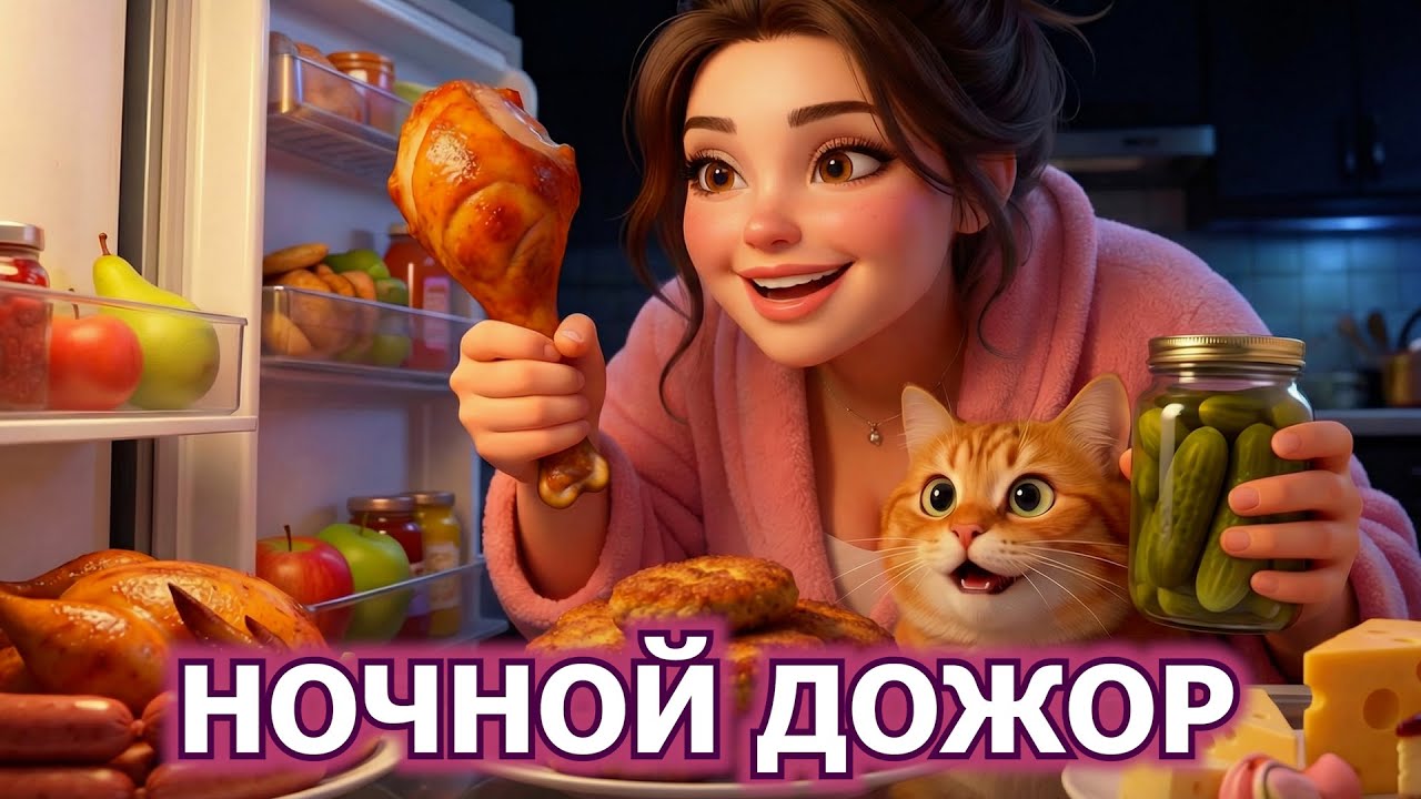 Ночной ДОЖОР! ЗАСТУКАЛ ЖЕНУ НОЧЬЮ! Смешная песня про диету 2026