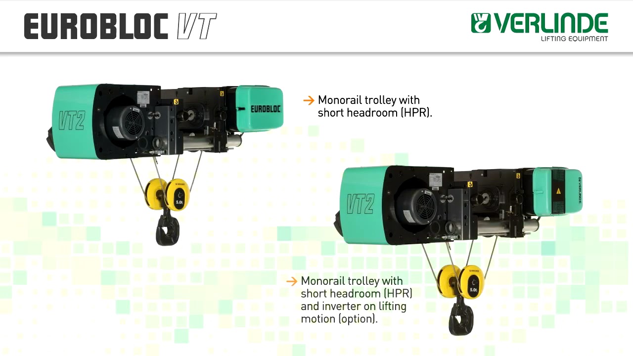 ELECTRIC WIRE ROPE HOIST EUROBLOC VT VM GB