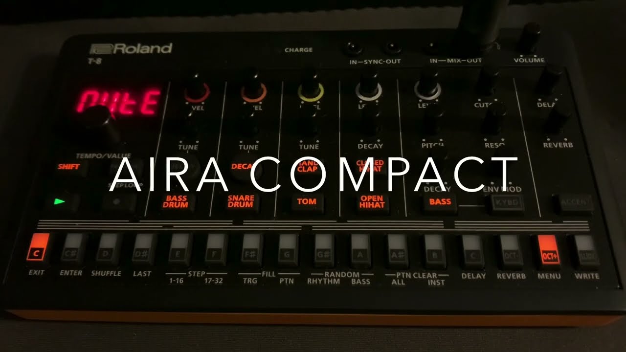 ROLAND T8 AIRA COMPACT jam #2 ALTITUDE #techno#dawlessproduction#tb303 #spacex#acid#beatmachine
