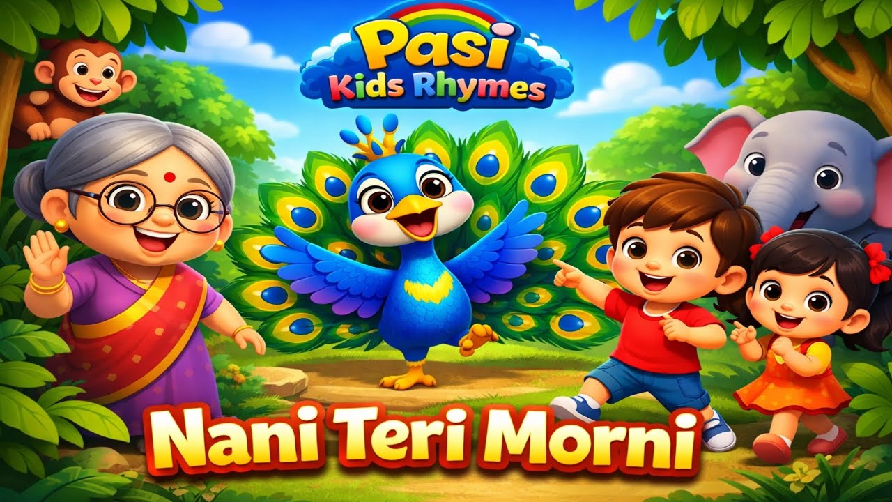 Nani Teri Morni Dance Song 🦚 Hindi Rhymes for Kids | 3D Animation | Pasi Kids Rhymes