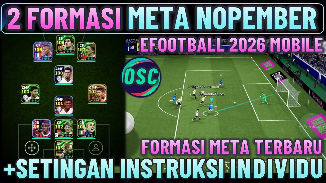 INILAH 2 FORMASI META NOPEMBER !! FORMASI META TERBARU & INSTRUKSI INDIVIDUNYA EFOOTBALL 2026 MOBILE