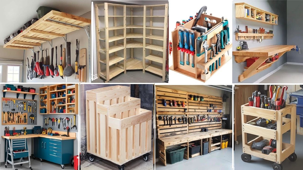 Garage Storage Ideas: 5 Wood Organizers Using Scrap Materials