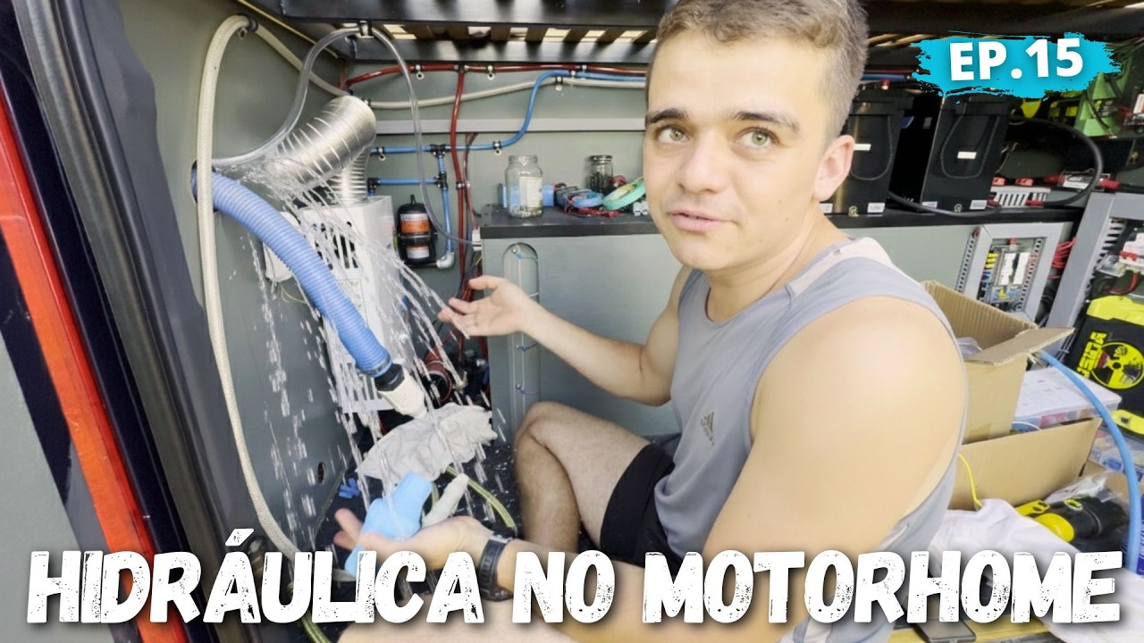 MUITA ÁGUA NA VAN! | Hidráulica do MOTORHOME, Sistema de ESGOTO e mais | Ep. 15