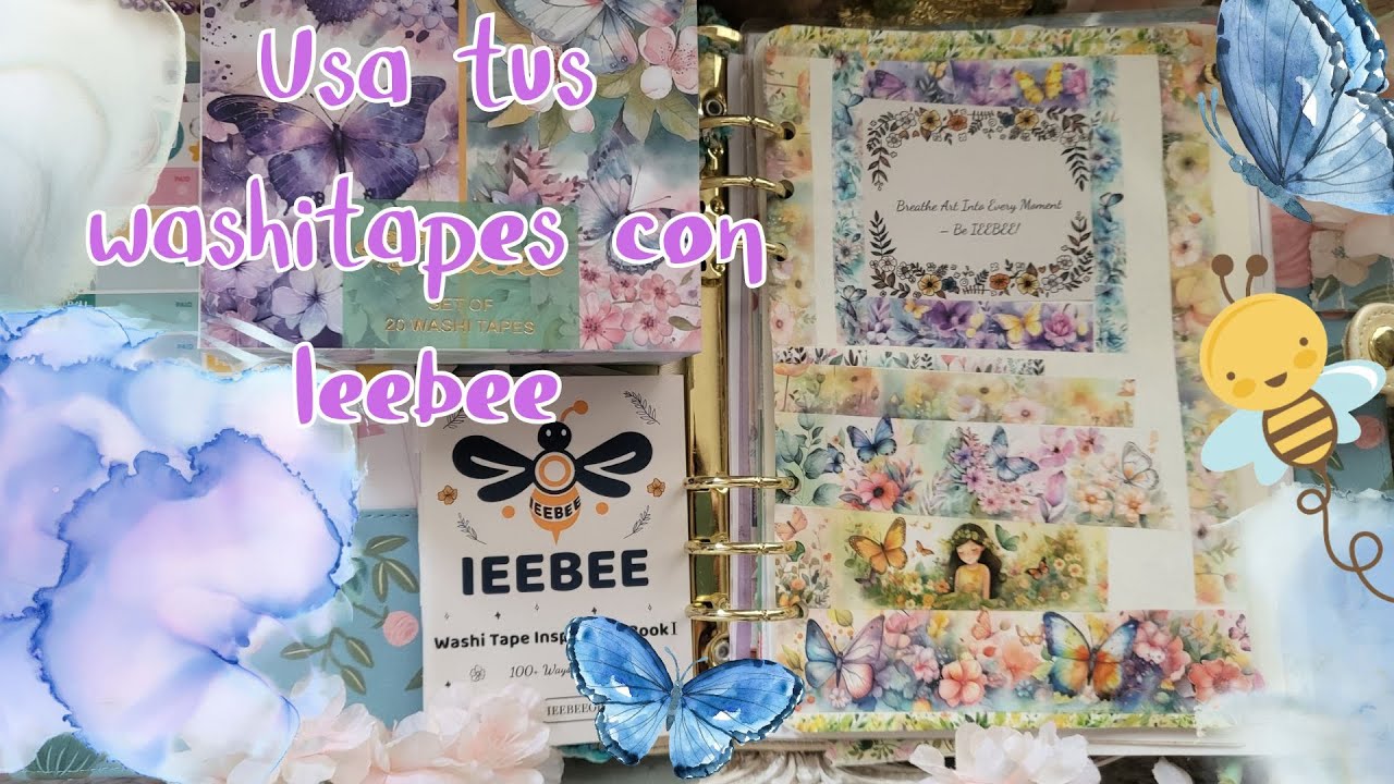🐝˚ IEEBEE  hace mi SEPARADOR de AGENDA #UNBOXING de #washitape Ideas para washi 🐝 @IeebeeOffice