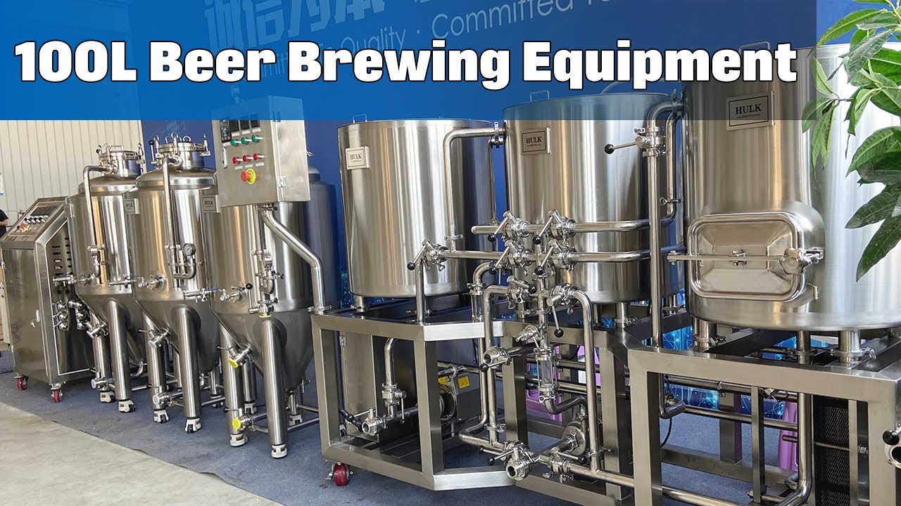 100L Beer Brewing Equipment System Home brew kit Pilot Brewery tanks | HULK Brewtech