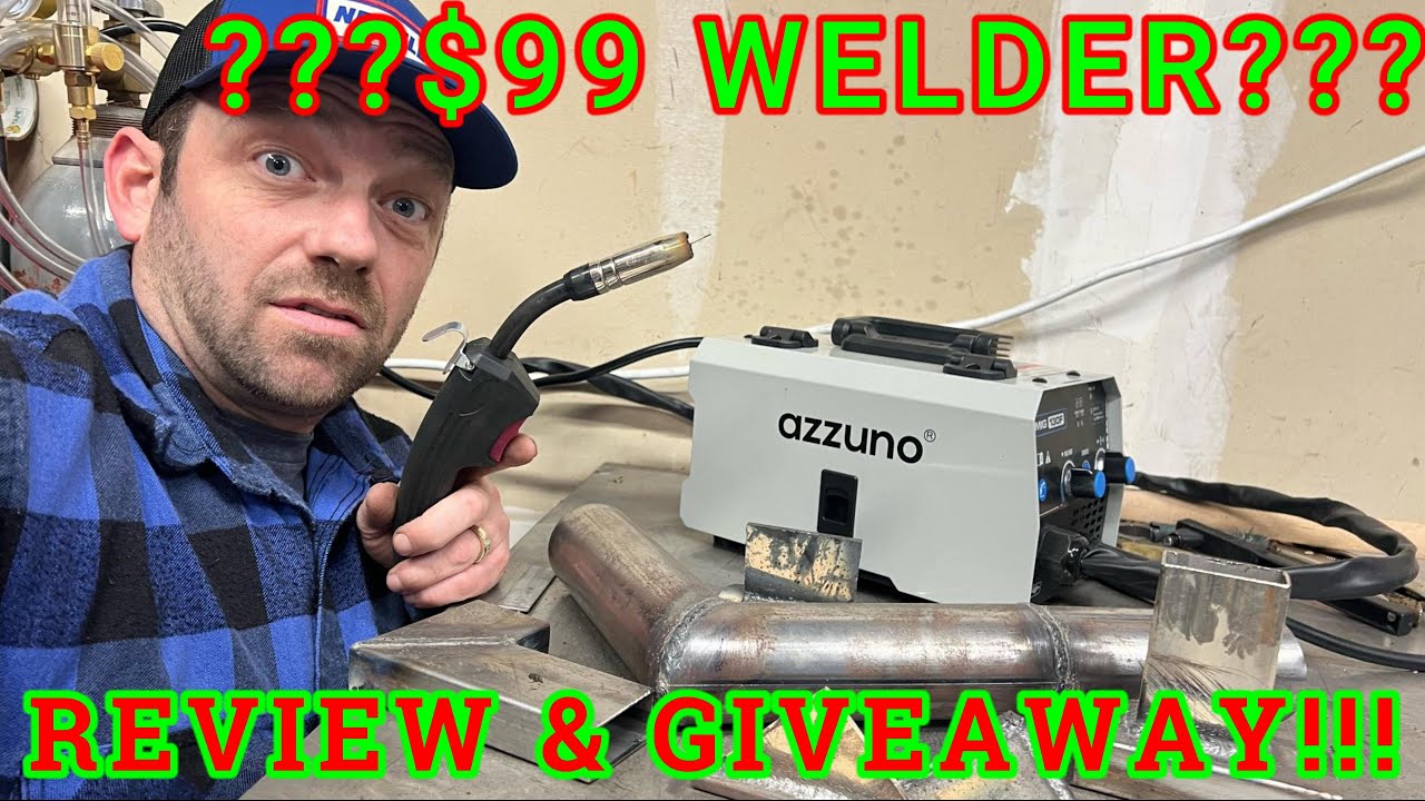 CHEAPEST MIG WELDER ON AMAZON! AZZUNO MIG130F MIG WELDER REVIEW