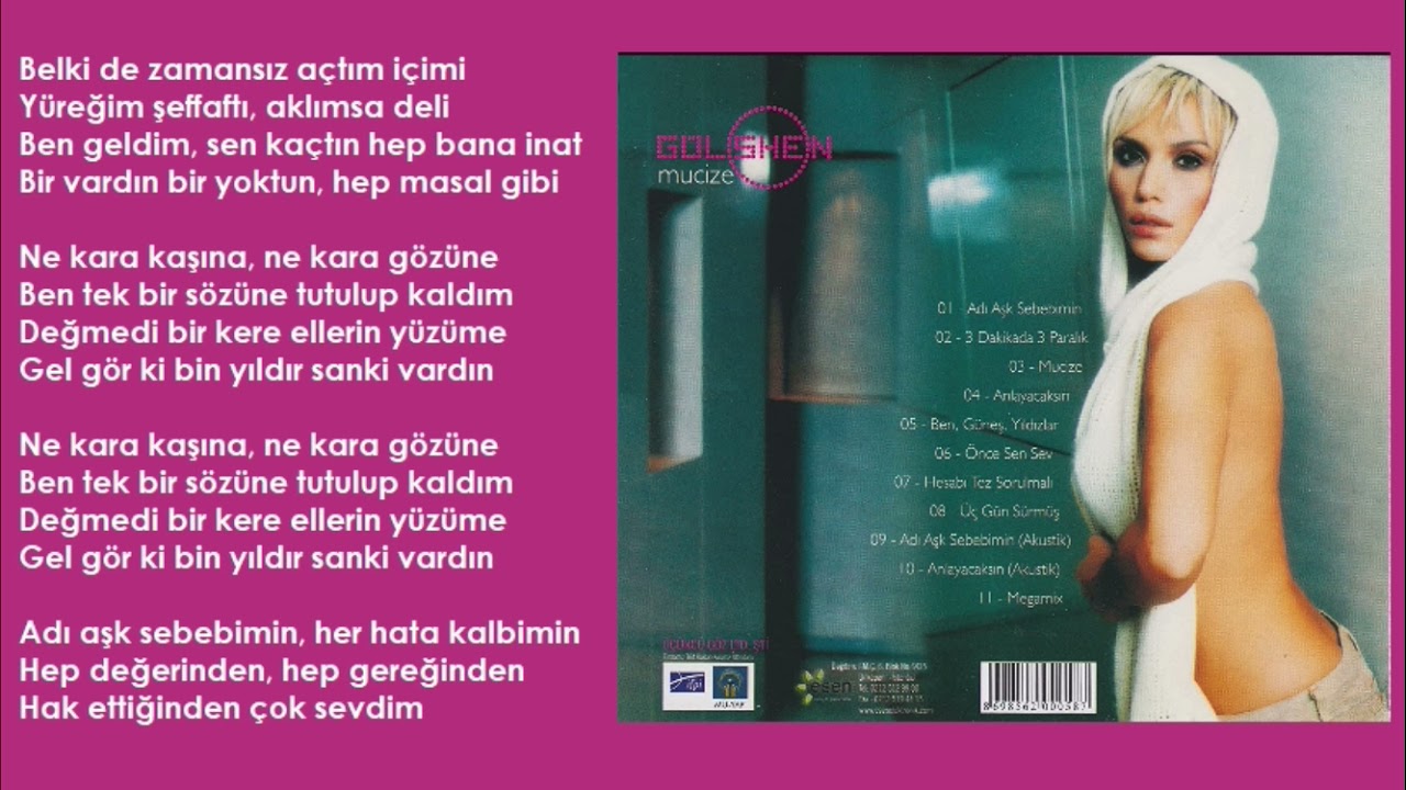 Gülşen - Adı Aşk Sebebimin (Orijinal Karaoke)