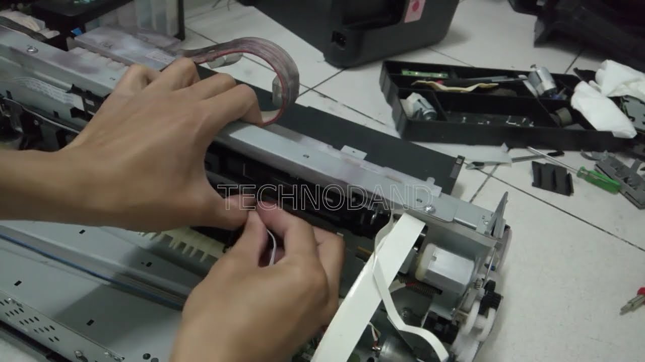 Ganti Kabel Fleksibel Epson L1800 Part 3 | Pasang Mekanik APG dan Mekanik ASF