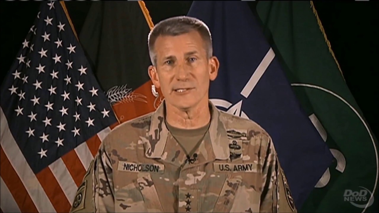 AFGHAN: Gen. Nicholson Updates Press On Violence, Bombings & Peace Talks.