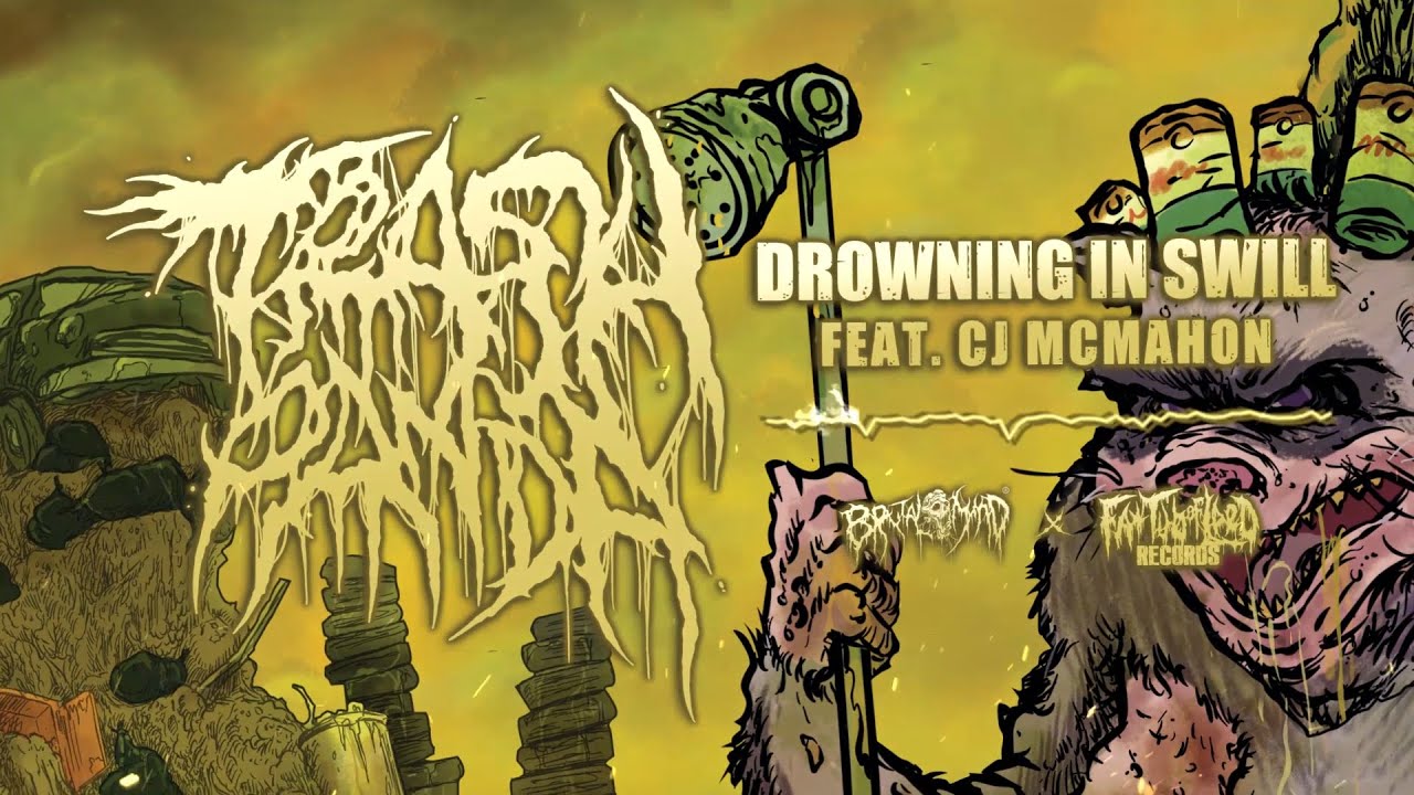 TRASH PANDA - DROWNING IN SWILL (FT. CJ MCMAHON) [OFFICIAL LYRIC VIDEO] (2022) SW EXCLUSIVE