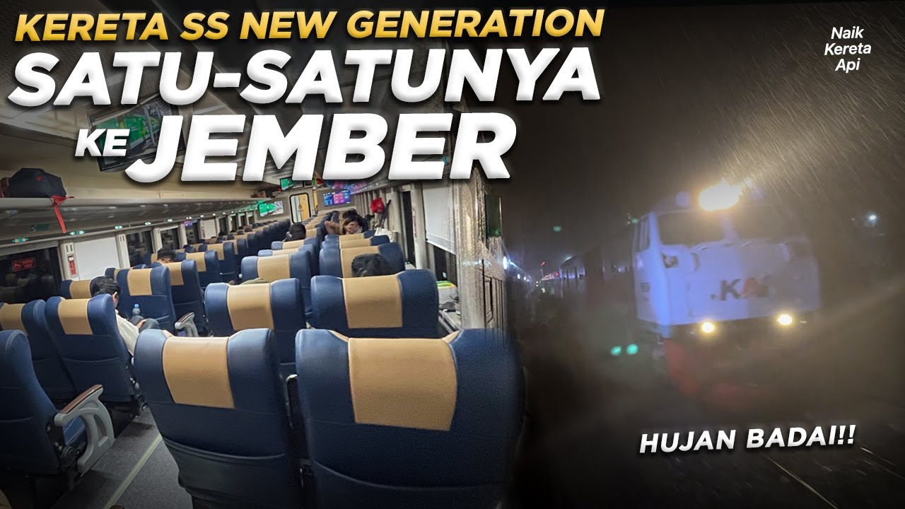 SATU-SATUNYA KERETA EKONOMI MEWAH KE JEMBER‼️ Naik KA Ranggajati New Generation #2