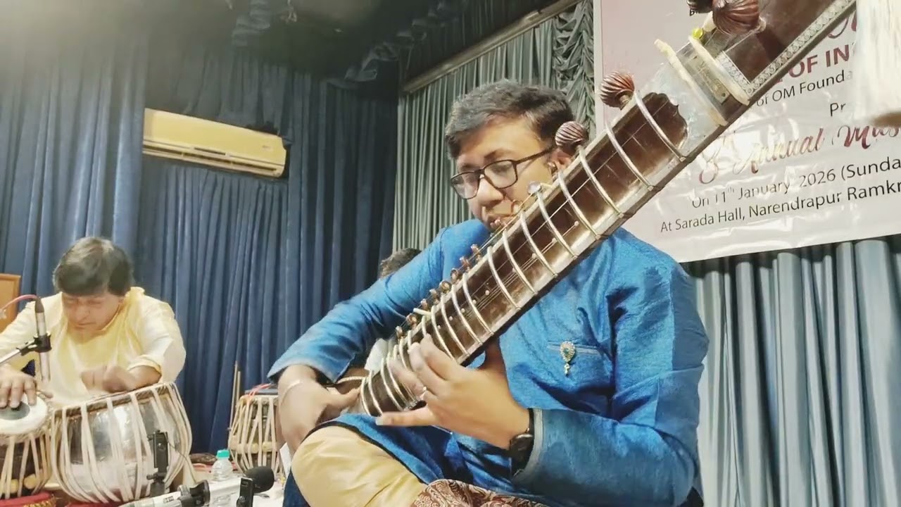 Raag Puriya Kalyan on Sitar | Ramprapanna Bhattacharya | Sangram Roy on Tabla