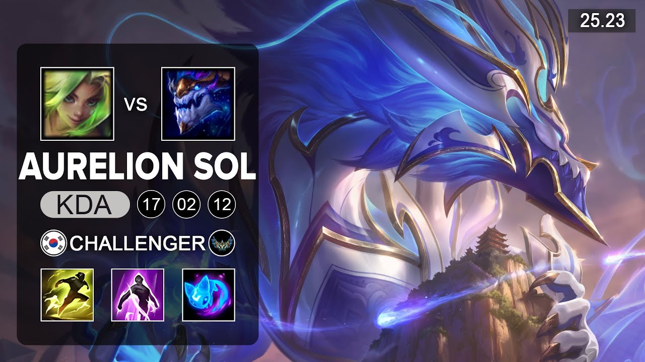 Aurelion Sol vs Zeri ADC - KR Challenger - Patch 25.23 Season 15