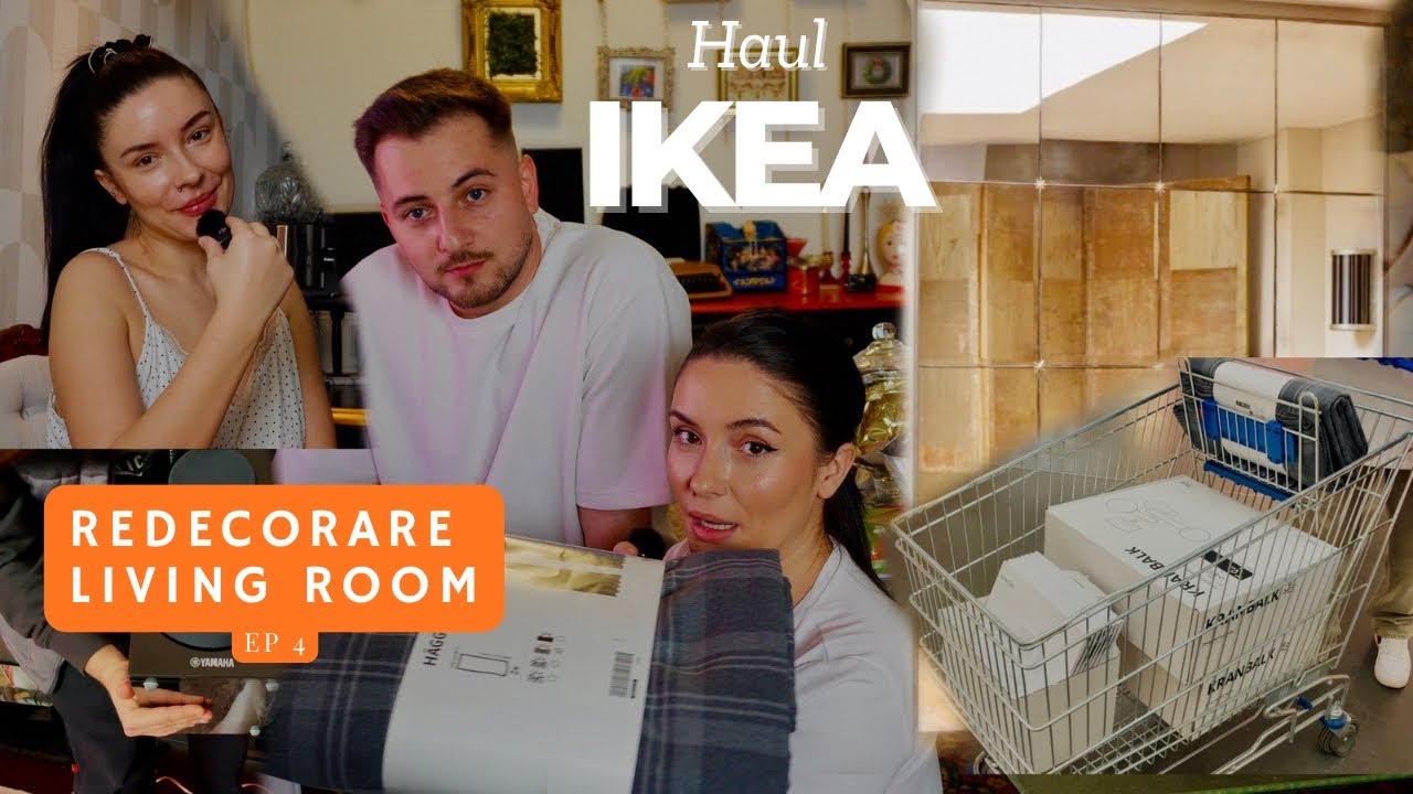 REDECORARE LIVING – EP. 4 🪞 Mirror Wall WOW + Haul IKEA & Leroy Merlin in valoare de 1600 lei